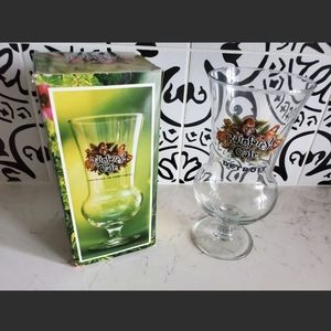 Rainforest Cafe Detroit Souvenir Hurricane Glass box included